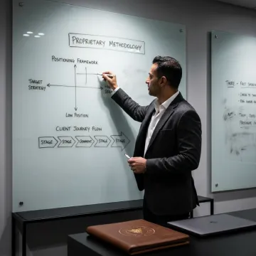 Leadership coach mapping a personal brand strategy