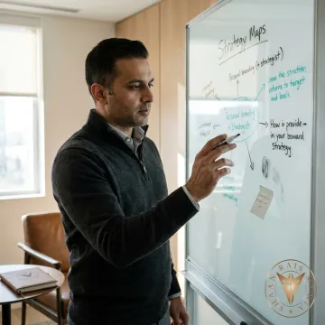 Brand strategist planning an identity campaign