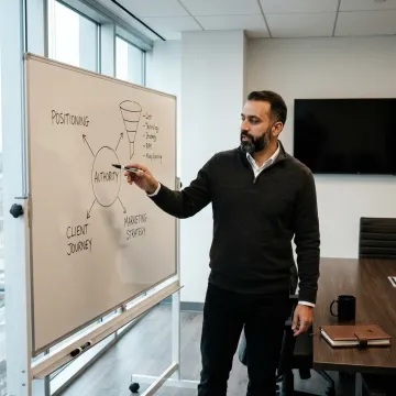 Coach planning a personal brand strategy