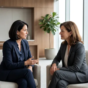 Woman executive in a leadership coaching session