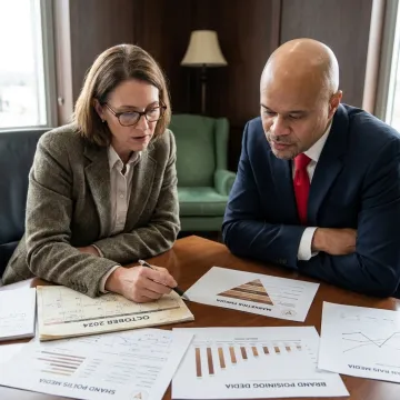 Executive marketing strategy planning session