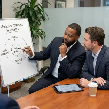 Professional development strategist advising a leadership client