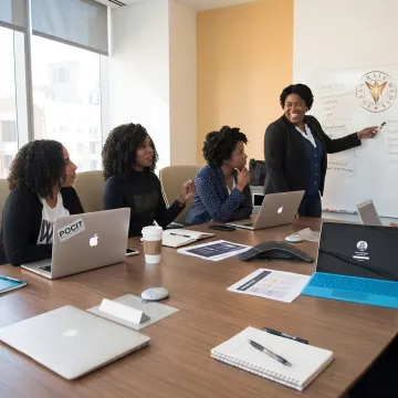 Women leaders in a professional development workshop