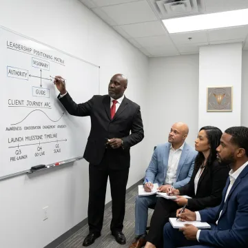 Consultant mapping a legacy brand strategy