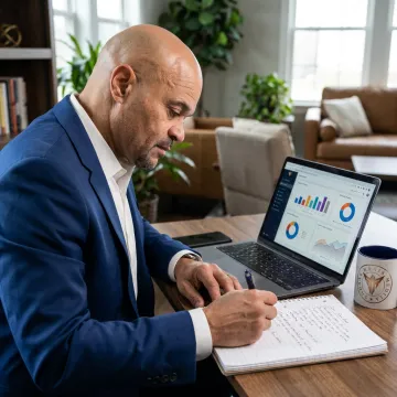 Coach developing outreach and personal brand strategy