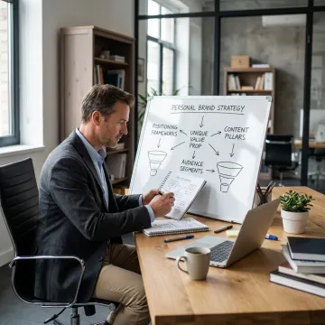 Creative consultant planning brand strategy