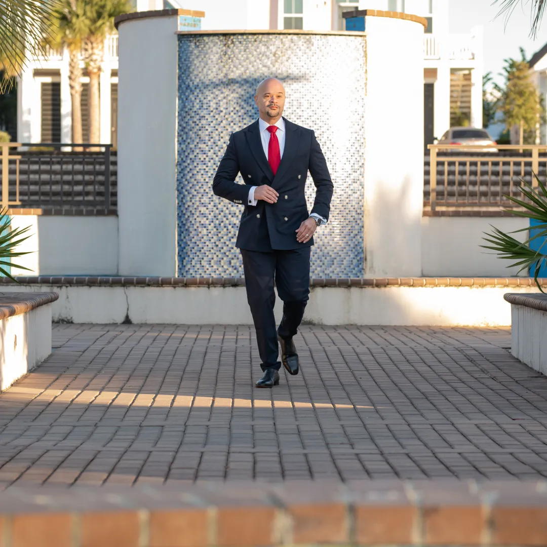 Business coach guiding brand strategy session