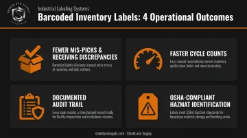 Four key operational benefits of barcoded inventory labels in warehouses