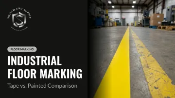 Industrial Floor Marking: Tape vs. Painted Comparison