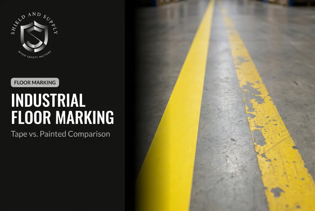 Industrial Floor Marking: Tape vs. Painted Comparison