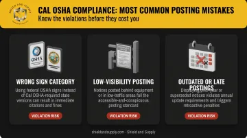 Three common Cal OSHA signage compliance mistakes employers must avoid