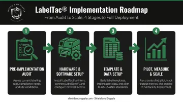 4-step barcode labeling software implementation process from audit to facility scale-out