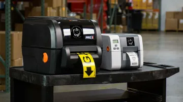 LabelTac Pro X and LabelTac 9 industrial label printers side by side