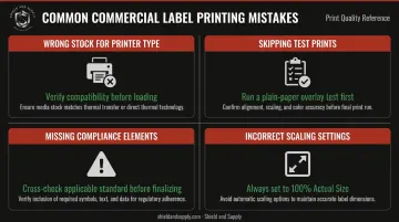 Four most common commercial label printing mistakes and how to avoid them