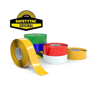 SafetyTac Floor Tape Solid | 3" Yellow Safety Floor Marking Tape — 100' Rolls