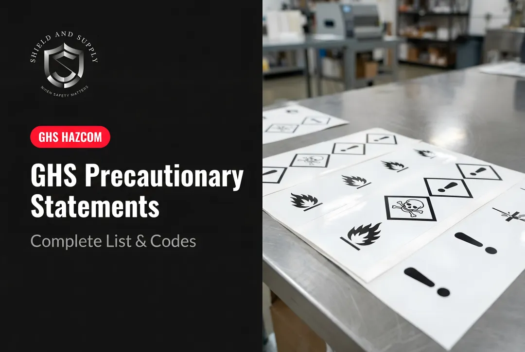 GHS Precautionary Statements: Complete List & Codes