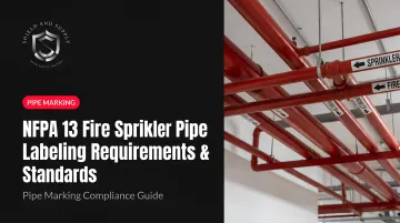 NFPA 13 Fire Sprinkler Pipe Labeling Requirements &amp; Standards