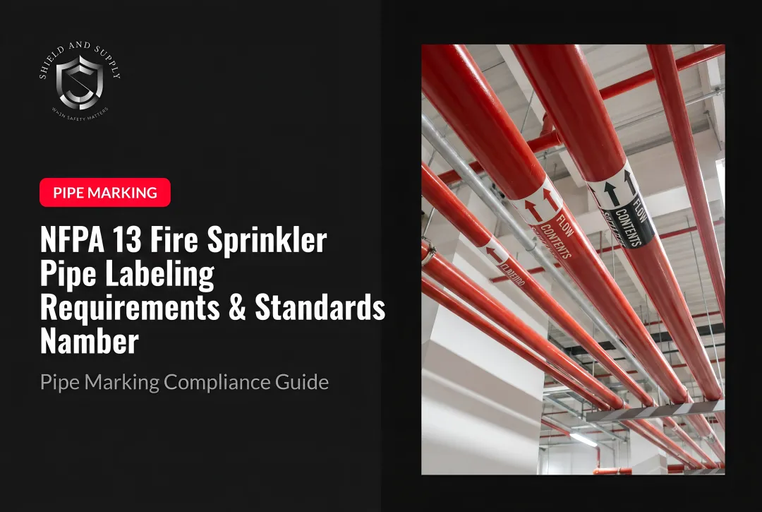 NFPA 13 Fire Sprinkler Pipe Labeling Requirements & Standards