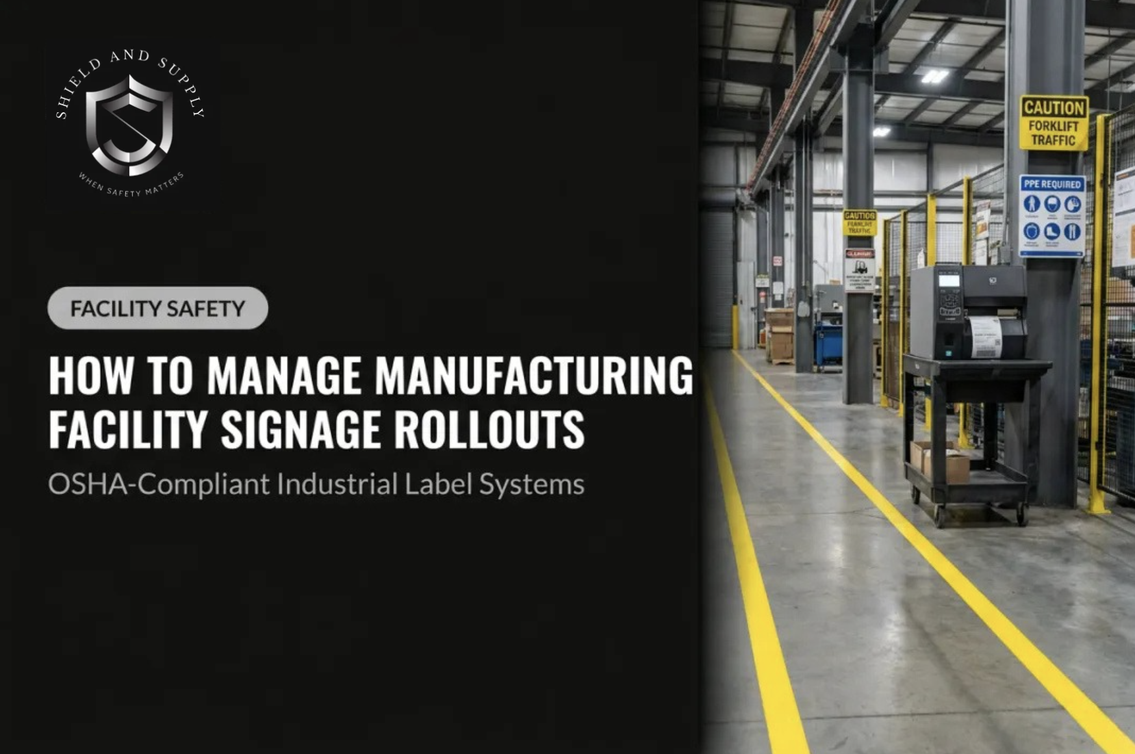 How to Manage Manufacturing Facility Signage Rollouts