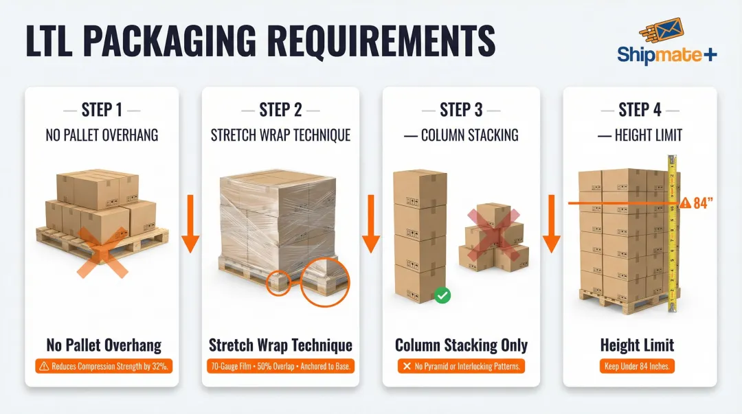 Four essential LTL freight packaging requirements to prevent cargo damage in transit