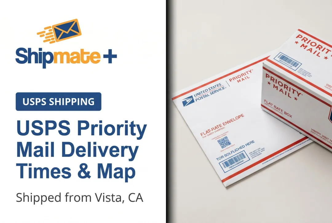 USPS Priority Mail Delivery Times & Map
