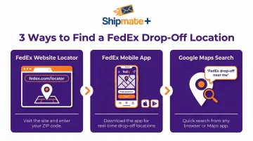 3-step method to find FedEx drop box locations in California by ZIP code