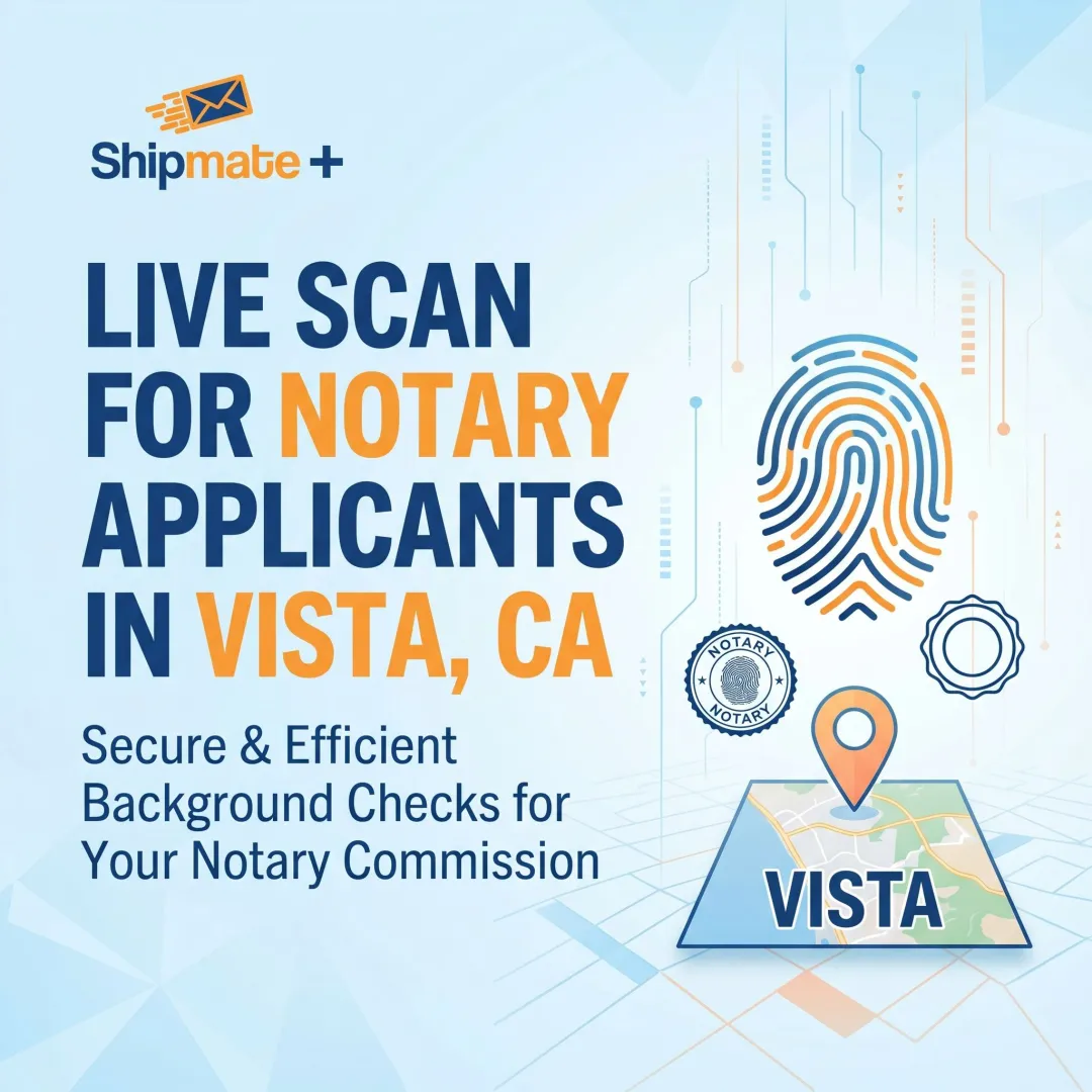 Live Scan for Notary Applicants in Vista CA