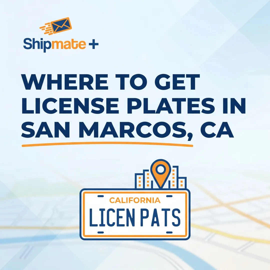 Where to Get License Plates in San Marcos CA