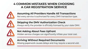 Four common car registration service mistakes to avoid in California