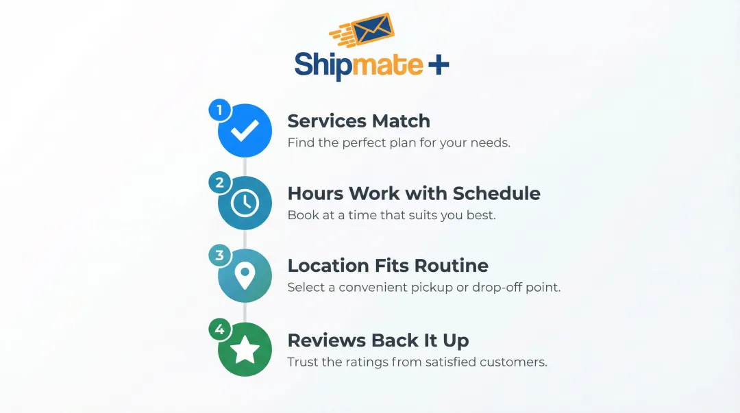 4-step checklist for evaluating and choosing a FedEx ShipCenter location in California