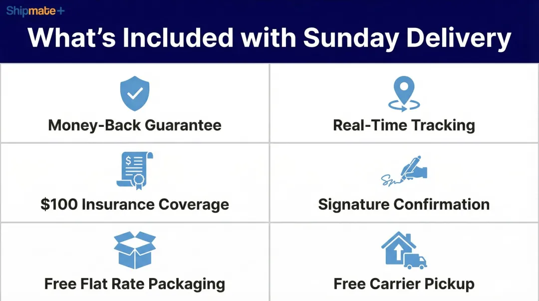 Priority Mail Express Sunday delivery six key features and benefits breakdown