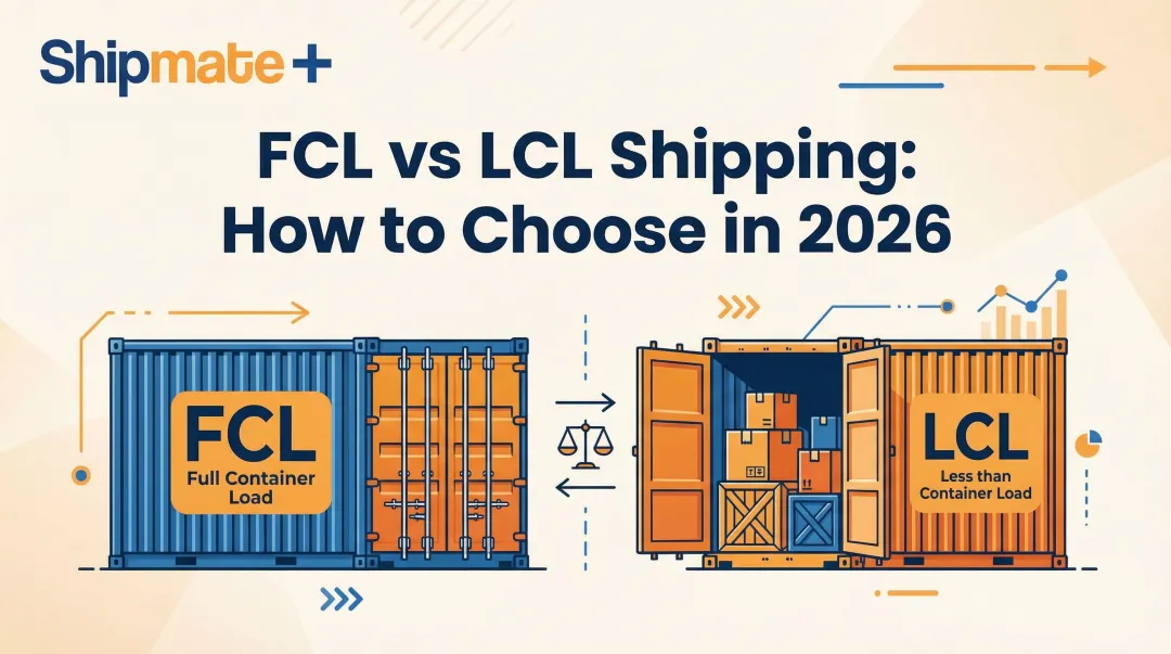 FCL vs LCL Shipping: How to Choose in 2026