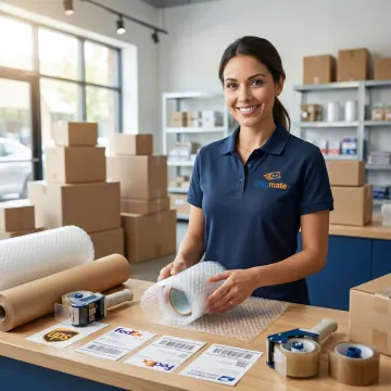 ShipMate+ staff professionally packing retail inventory for shipment