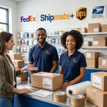 Retail store shipping solutions at ShipMate+ in Vista, CA