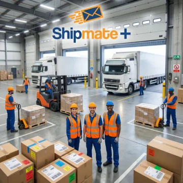 Freight transfer and cross docking operations at ShipMate+ in Vista, CA