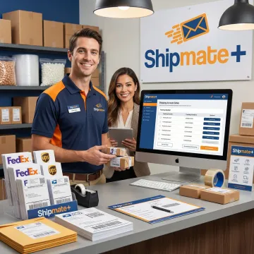 Business shipping accounts setup at ShipMate+ in Charlotte NC