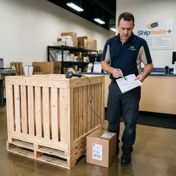Freight specialist coordinating oversize shipment