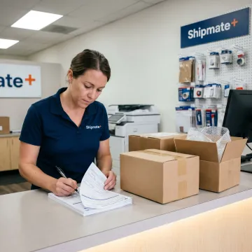 Preparing customs paperwork for Mexico shipping