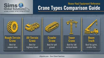 Five common crane types used on Maryland construction sites