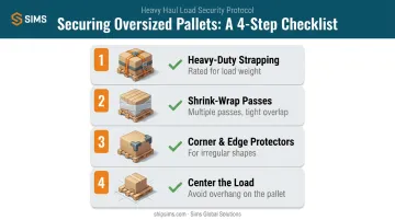 Step-by-step checklist for securing oversized pallet loads safely