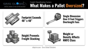 Four factors that determine oversized pallet freight classification thresholds