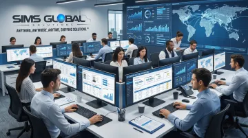 Sims Global Solutions carrier procurement team reviewing vetted carrier network data