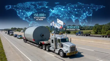 Sims Global Solutions heavy haul fleet and vetted carrier network supporting project logistics moves