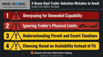Four common mistakes to avoid when selecting a heavy haul trailer