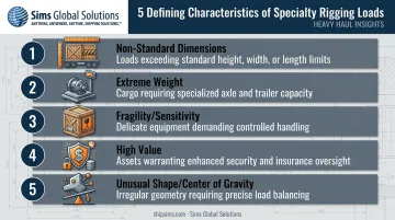 5 characteristics that classify a load as specialty rigging
