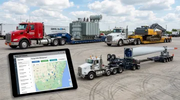 Sims Global Solutions heavy haul fleet and SimsTrak tracking dashboard