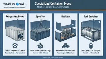 Comparison of four specialized intermodal container types and their uses