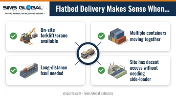 Four scenarios when flatbed delivery is the best shipping choice