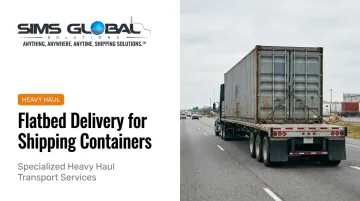 Flatbed Delivery for Shipping Containers