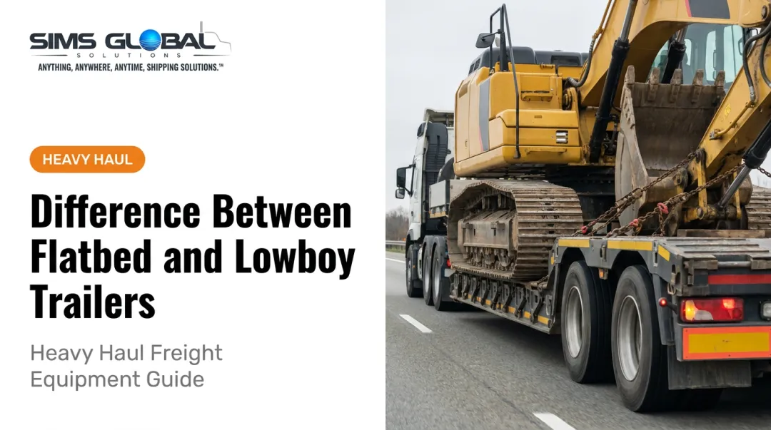 Difference Between Flatbed and Lowboy Trailers